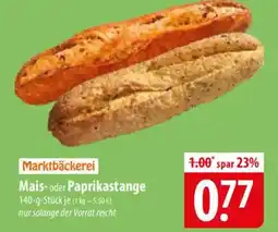 Famila Nord Ost Marktbäckerei Mais- oder Paprikastange Angebot