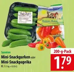 Famila Nord Ost Spanien Mini-Snackgurken oder Mini-Snackpaprika Angebot