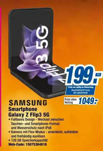 Expert Samsung Smartphone Galaxy Z Flip3 5g Angebot