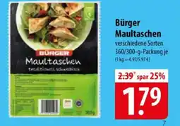 Famila Nord Ost Bürger Maultaschen Angebot