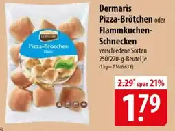 Famila Nord Ost Dermaris Pizza-Brötchen oder Flammkuchen- Schnecken Angebot