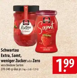 Famila Nord Ost Schwartau Extra, Samt, weniger Zucker oder Zero Angebot