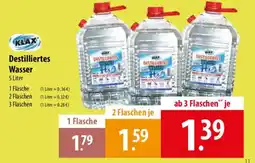 Famila Nord Ost KLAX Destilliertes Wasser Angebot