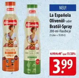 Famila Nord Ost La Española Olivenöl- oder Bratöl-Spray Angebot