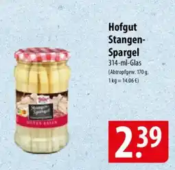 Famila Nord Ost Hofgut Stangen- Spargel Angebot