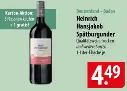 Famila Nord Ost Heinrich Hansjakob Spätburgunder Angebot