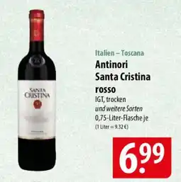 Famila Nord Ost Antinori Santa Cristina rosso Angebot