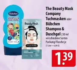 Famila Nord Ost The Beauty Mask Company Tuchmasken oder Bobchen Shampoo & Duschgel Angebot
