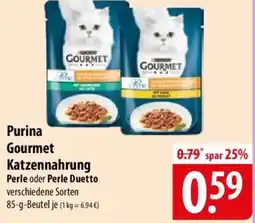 Famila Nord Ost Purina Gourmet Katzennahrung Perle oder Perle Duetto Angebot