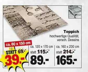 Repo Markt Teppich Hochwertige Qualität Angebot