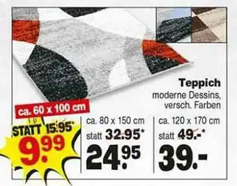 Repo Markt Teppich Moderne Dessins Angebot