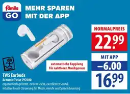 Famila Nord Ost TWS Earbuds Acoustic Twist 797600 Angebot