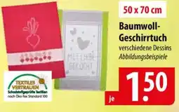 Famila Nord Ost Baumwoll- Geschirrtuch 50 x 70 cm Angebot