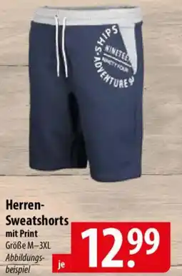 Famila Nord Ost Herren- Sweatshorts mit Print Angebot