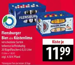 Famila Nord Ost Flensburger Bier oder Küstenlimo Angebot