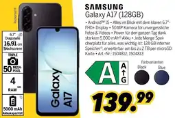 MEDIMAX SAMSUNG Galaxy A17 (128GB) Angebot
