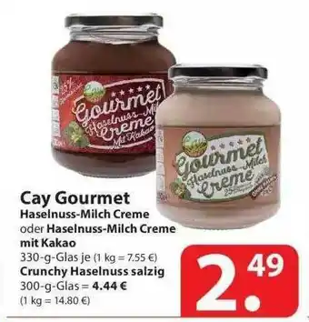 Famila Nord Ost Cay Gourmet Haselnuss-milch Creme Oder Mit Kakao Oder Crunchy Haselnuss Salzig Angebot