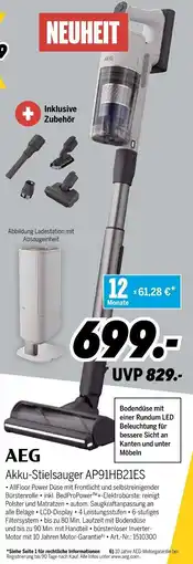 MEDIMAX AEG Akku-Stielsauger AP91HB21ES Angebot