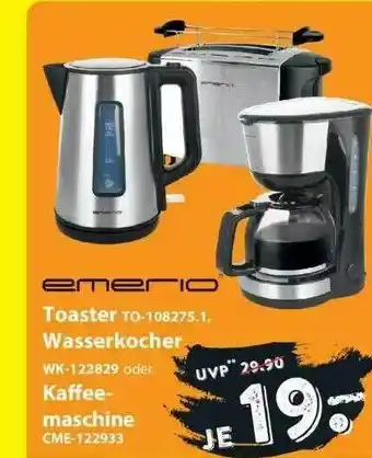 Famila Nord Ost Emeno Toaster To-108275.1, Wasserkocher Wk-122829 Oder Kaffeemaschine Cme-122933 Angebot