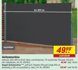 toom Baumarkt Seitenmarkise Angebot