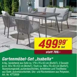 toom Baumarkt Gartenmöbel-Set „Isabella" Angebot