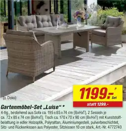 toom Baumarkt Gartenmöbel-Set „Luise" Angebot
