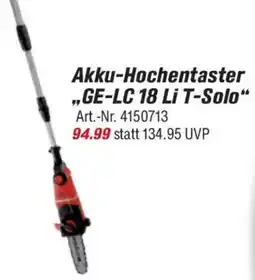 toom Baumarkt Einhell Akku-Hochentaster ,,GE-LC 18 Li T-Solo" Angebot