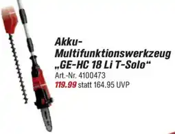 toom Baumarkt Einhell Akku Multifunktionswerkzeug ,,GE-HC 18 Li T-Solo" Angebot