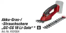 toom Baumarkt Einhell Akku-Gras-/Strauchschere ,,GC-CG 18 Li-Solo" Angebot