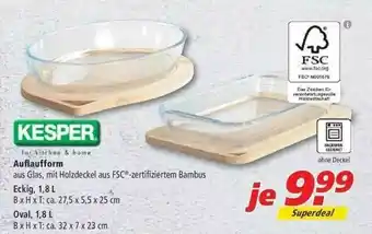 Marktkauf Kesper Auflaufform Angebot