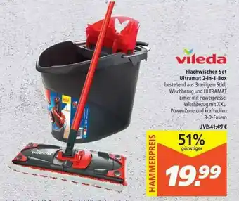 Marktkauf Vileda Flachwischer-set Ultramat 2in1-box Angebot