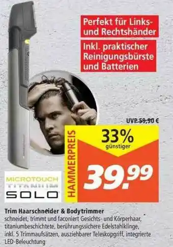 Marktkauf Solo Trim Haarschneider & Body Trimmer Angebot