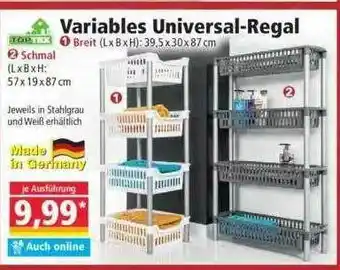 Norma Toptex Variables Universal-regal Angebot