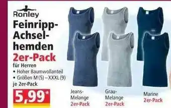 Norma Ronley Feinripp-achsel-hemden 2er-pack Angebot