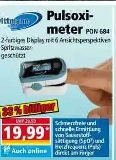 Norma Dittmann Pulsoximeter Angebot