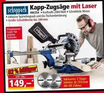 Norma Scheppach Kapp-zugsäge Mit Laser Angebot