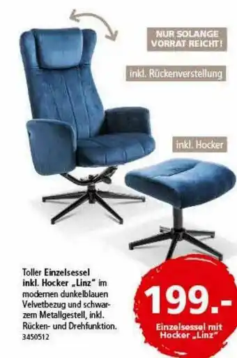 Segmüller Einzelsessel Mit Hocker „linz” Angebot