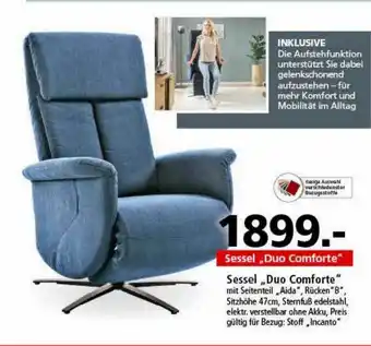 Segmüller Sessel „duo Comforte” Angebot