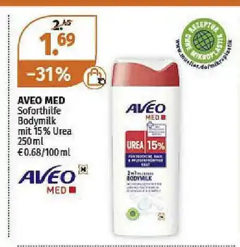 Müller Aveo Med Soforthilfe Bodymilk Angebot