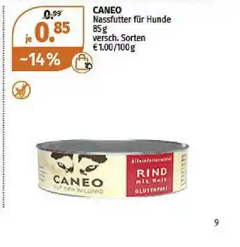 Müller Caneo Nassfutter Fûr Hunde Angebot