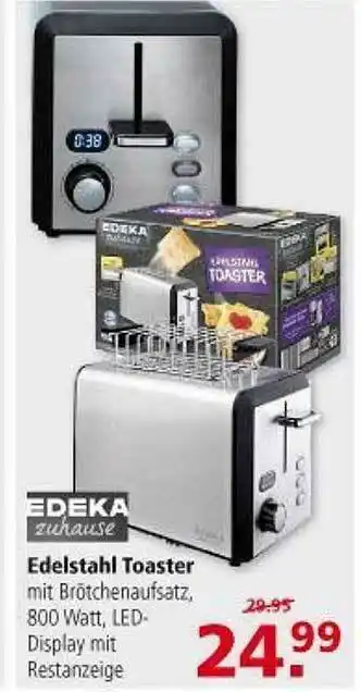 Multi Markt Edeka Zuhause Edelstahl Toaster Angebot