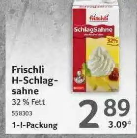 Selgros Frischli H-schlagsahne Angebot