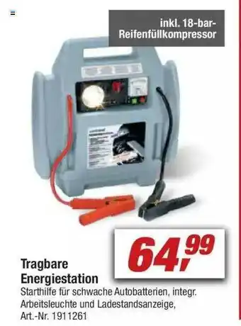 toom Baumarkt Tragbare Energiestation Angebot