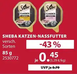 Dehner Sheba katzennassfutter Angebot