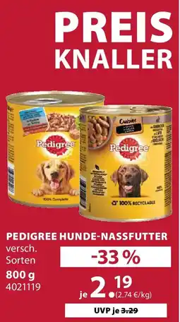 Dehner Pedigree hunde-nassfutter Angebot