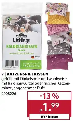 Dehner Dehner Lieblinge Katzenspielkissen Angebot
