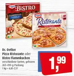 Markant Dr. Oetker Pizza Ristorante oder Bistro Flammkuchen Angebot