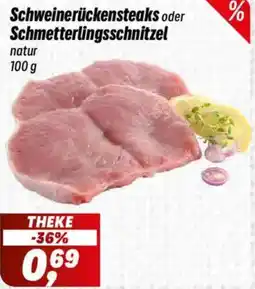 Simmel Schweinerückensteaks oder Schmetterlingsschnitzel Angebot