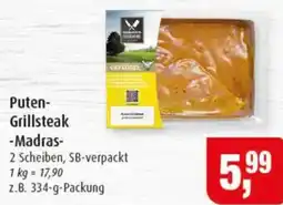 Markant Puten- Grillsteak -Madras- Angebot