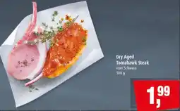 Markant Dry Aged Tomahawk Steak vom Schwein Angebot